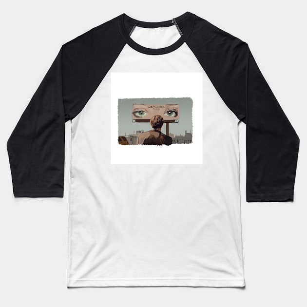 Sofi's Eyes - Illustration Baseball T-Shirt by Le petit fennec